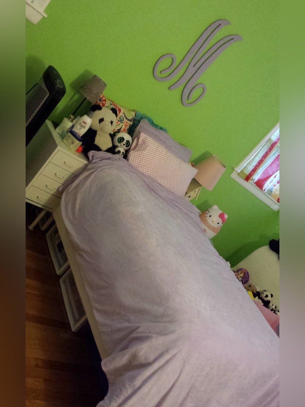 Pottery Barn Kids Velvet Lavender Twin size Fitted sheet